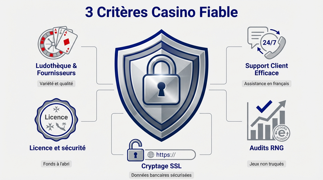 Sélection rigoureuse des critères de sécurité pour un casino en ligne fiable